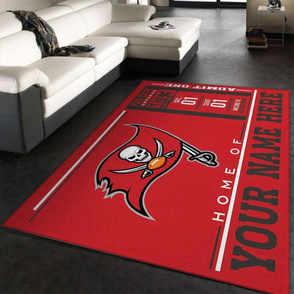 Tampa Bay Buccaneers Rug Living Room Floor Decor Fan Gifts