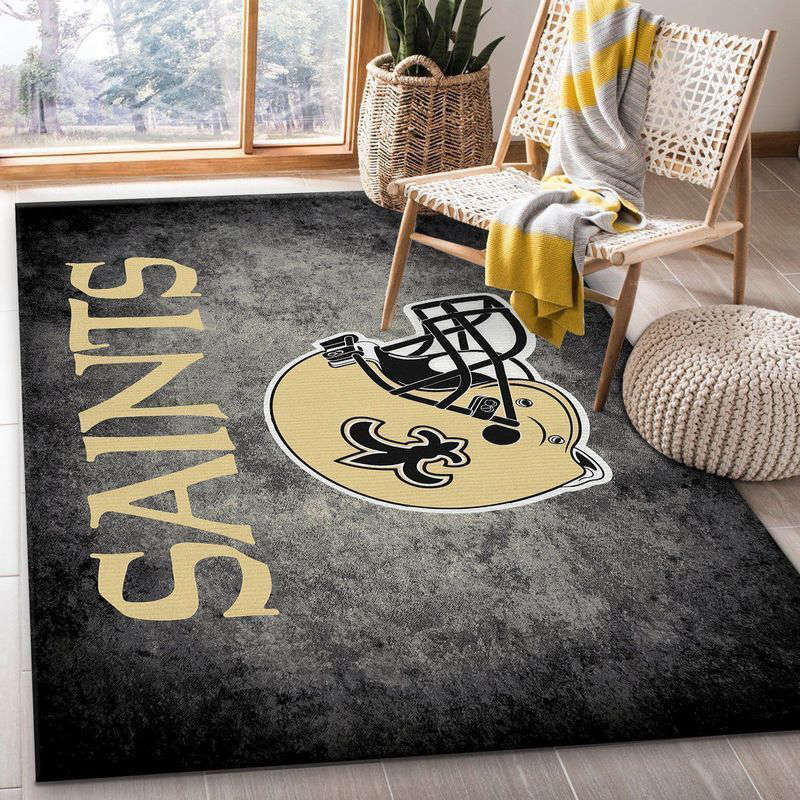 Team New Orleans Saints Rug Living Room Floor Decor Fan Gifts