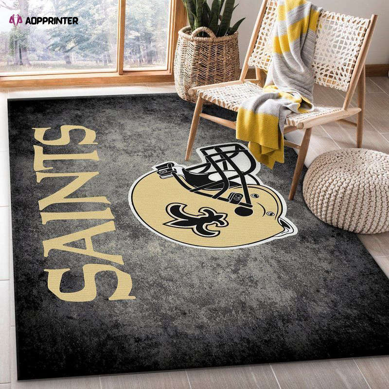 Team New Orleans Saints Rug Living Room Floor Decor Fan Gifts