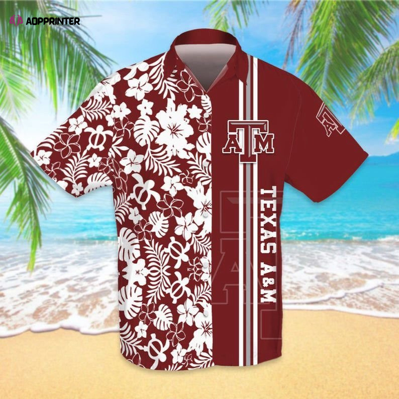 Texas A and M Baseball Sport Logo Cool Premium Hawaiian Shirt Gift For Sports Lovers