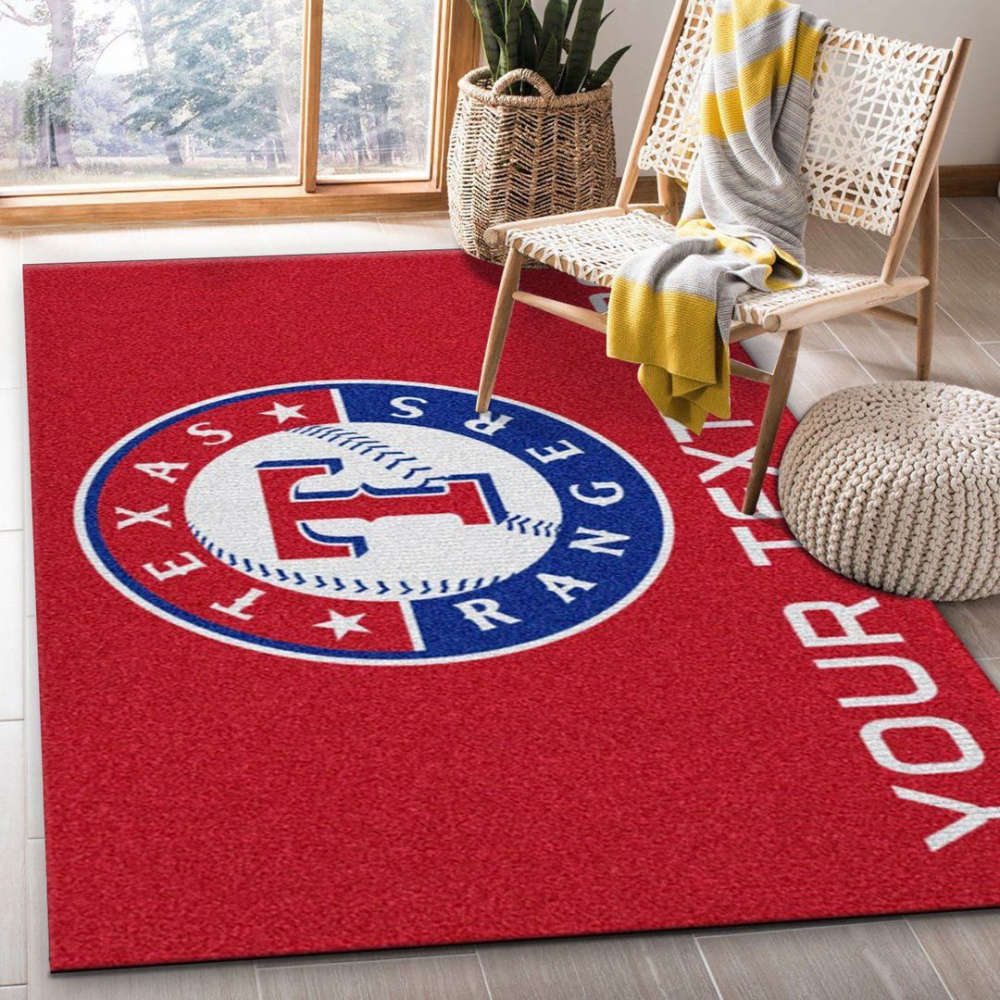 Texas Rangers Rug Living Room Floor Decor Fan Gifts