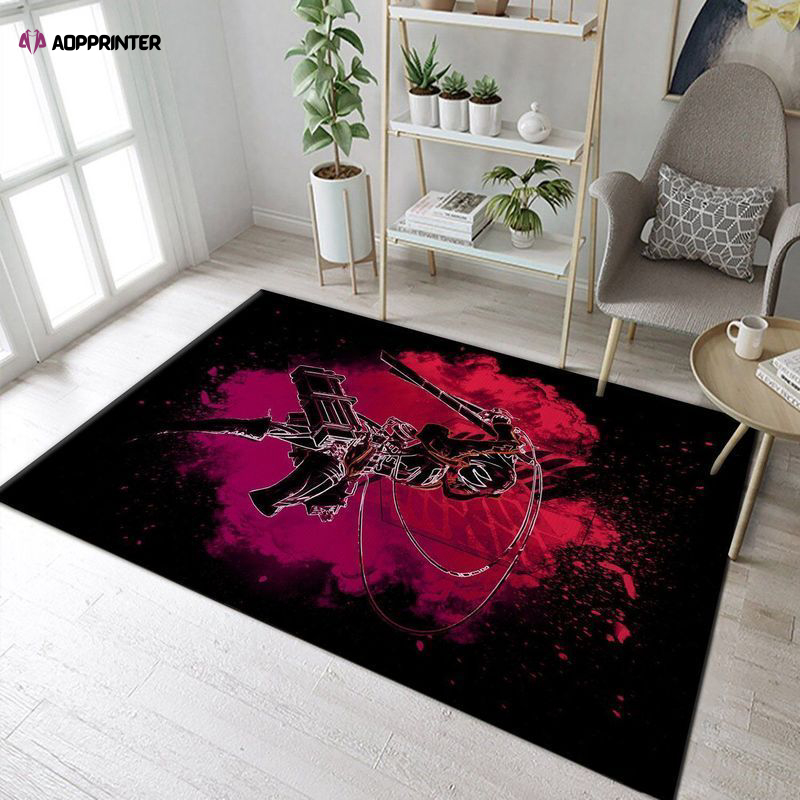 The Ackerman Clan Attack On Titan Rug Living Room Floor Decor Fan Gifts
