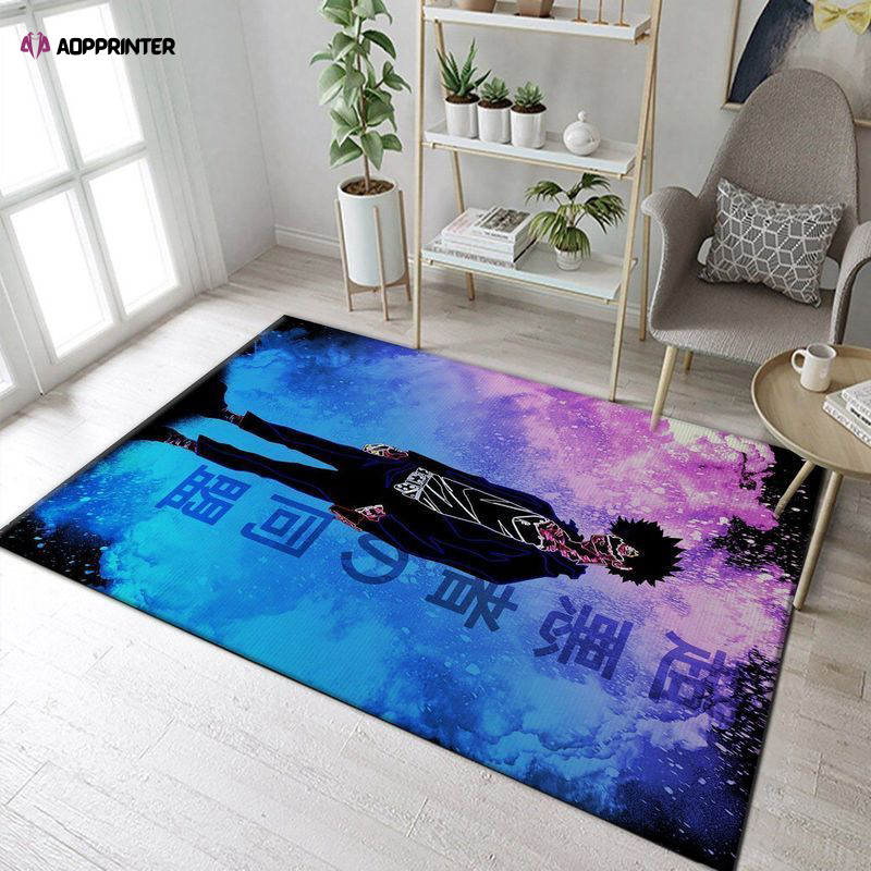 The Blue Flame My Hero Academia Rug Living Room Floor Decor Fan Gifts