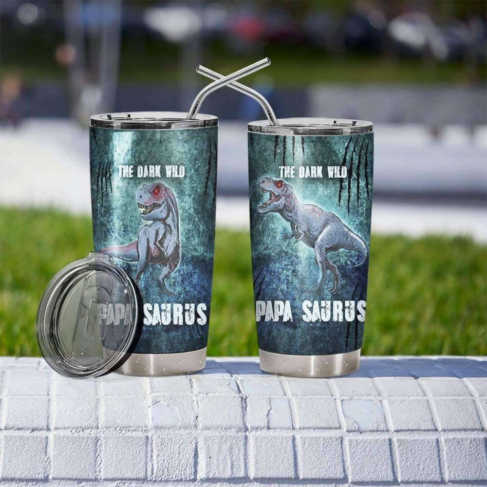 The Dark Wild Papa Saurus Stainless Steel Tumbler