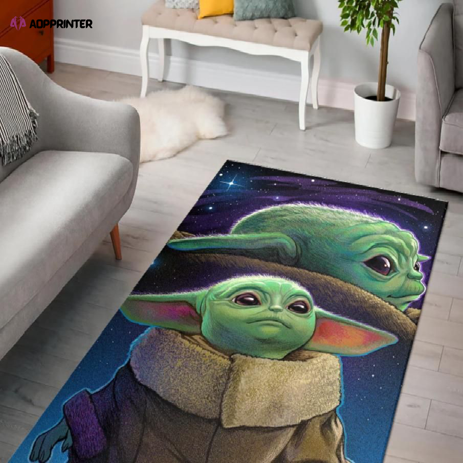 The Mandalorian Star Wars Rug Living Room Floor Decor Fan Gifts