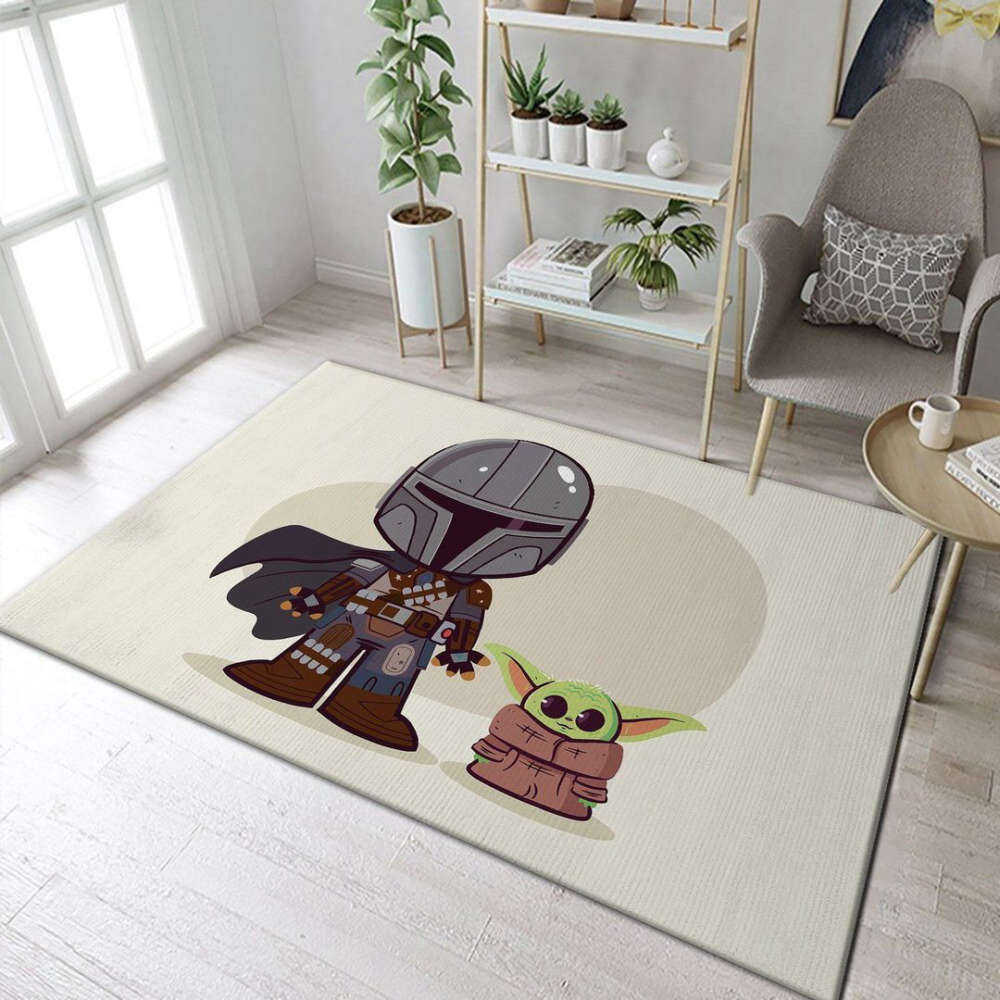 The Mandalorian Star Wars Rug Living Room Floor Decor Fan Gifts