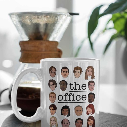 The Office Crew Michael Scott Jim Halpert Dwight Schrute Pam Beesly Meredith Palmer 11 oz Ceramic Mug Gift