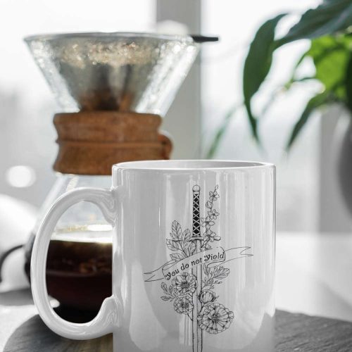 Throne of Glass Mug, Throne of Glass Merch, You Do Not Yield Mug, Books Lover Mug, Reader Mug, Best Friend Gift, 11 oz Mug