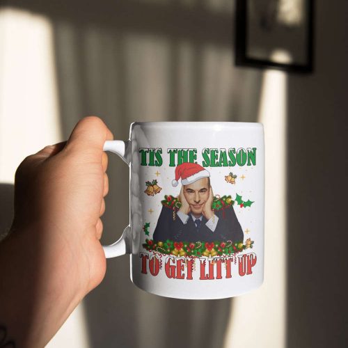 Tis The Season To Get Litt Up, Louis Litt, Harvey Specter, Suits Inspired Mug, Funny Coffee Mug, 11 oz Ceramic Mug Gift