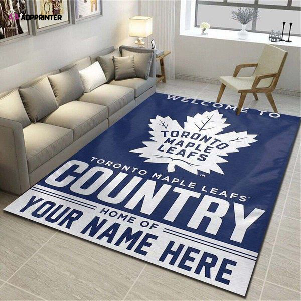 Toronto Maple Leafs Rug Living Room Floor Decor Fan Gifts