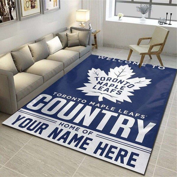 Toronto Maple Leafs Rug Living Room Floor Decor Fan Gifts