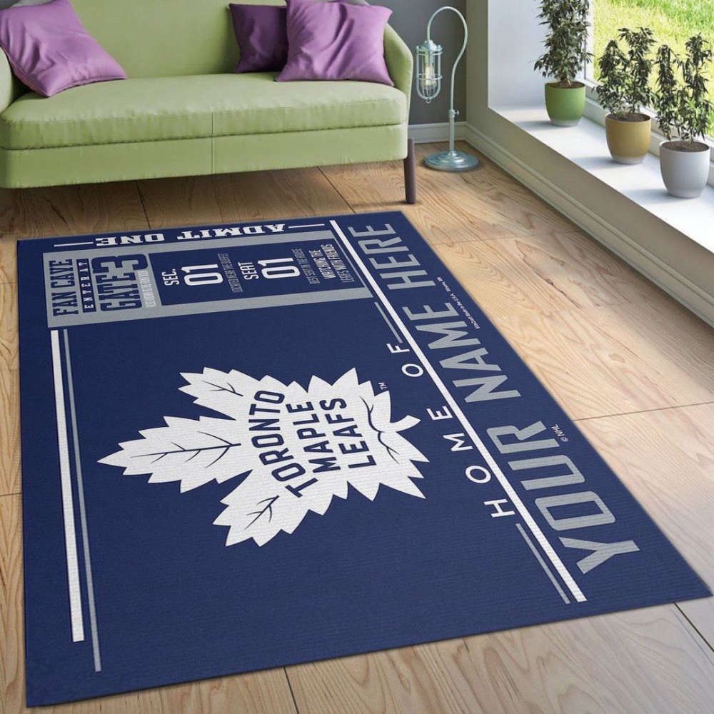 Toronto Maple Leafs Rug Living Room Floor Decor Fan Gifts