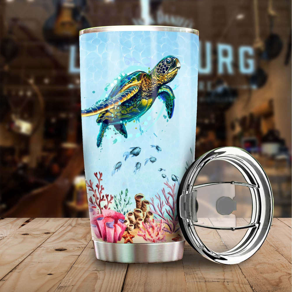 Turtle Advice From A Sea Turtle Stainless Steel Tumbler