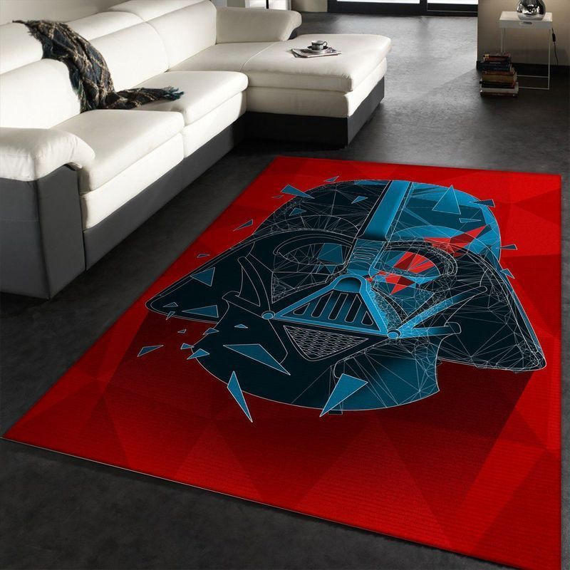 Vader Geometric Rug Living Room Floor Decor Fan Gifts