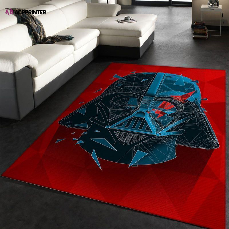 Vader Geometric Rug Living Room Floor Decor Fan Gifts