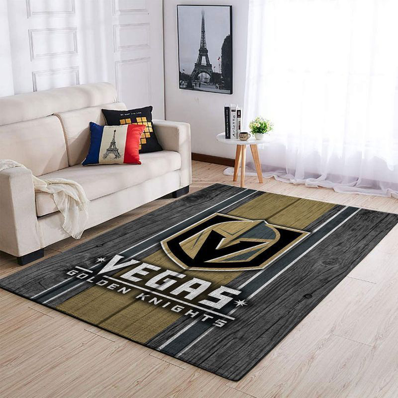 Vegas Golden Knights Rug Living Room Floor Decor Fan Gifts
