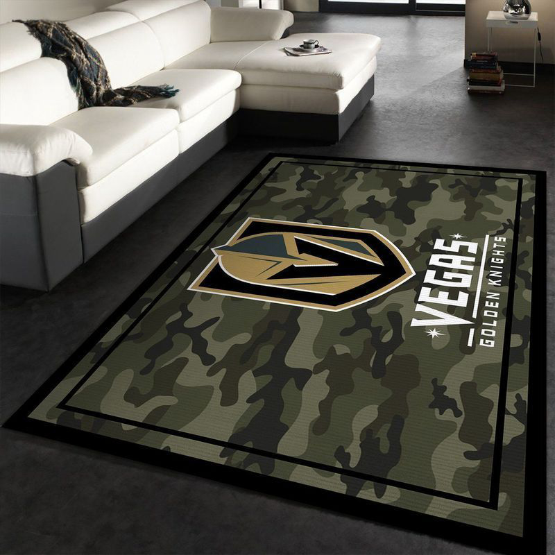 Vegas Golden Knights Rug Living Room Floor Decor Fan Gifts