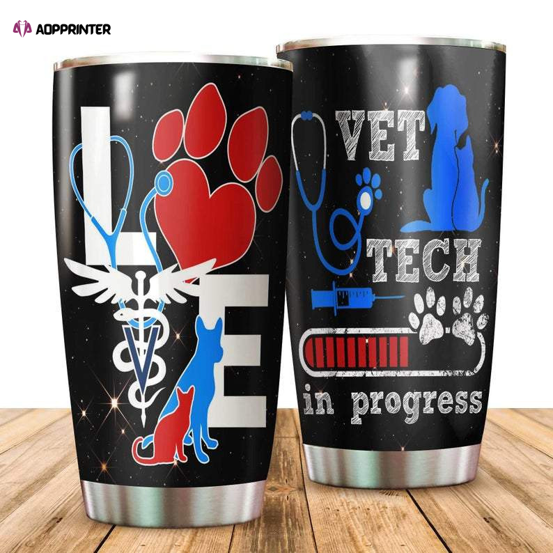 Vet Tech In Progess Stainless Steel Tumbler