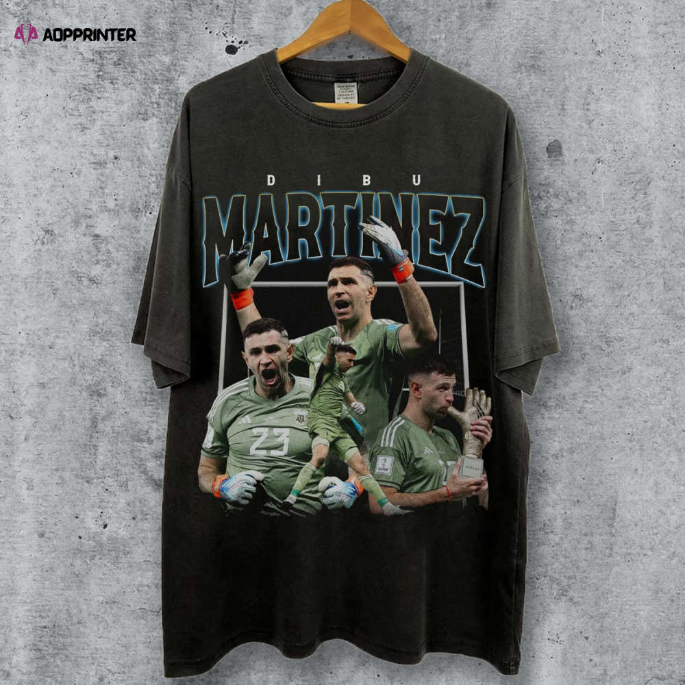 Vintage Style Emiliano Martínez T Shirt Emiliano Martínez Bootleg Shirt  Argentina Soccer Shirt Football Fan Gifts Soccer Tee