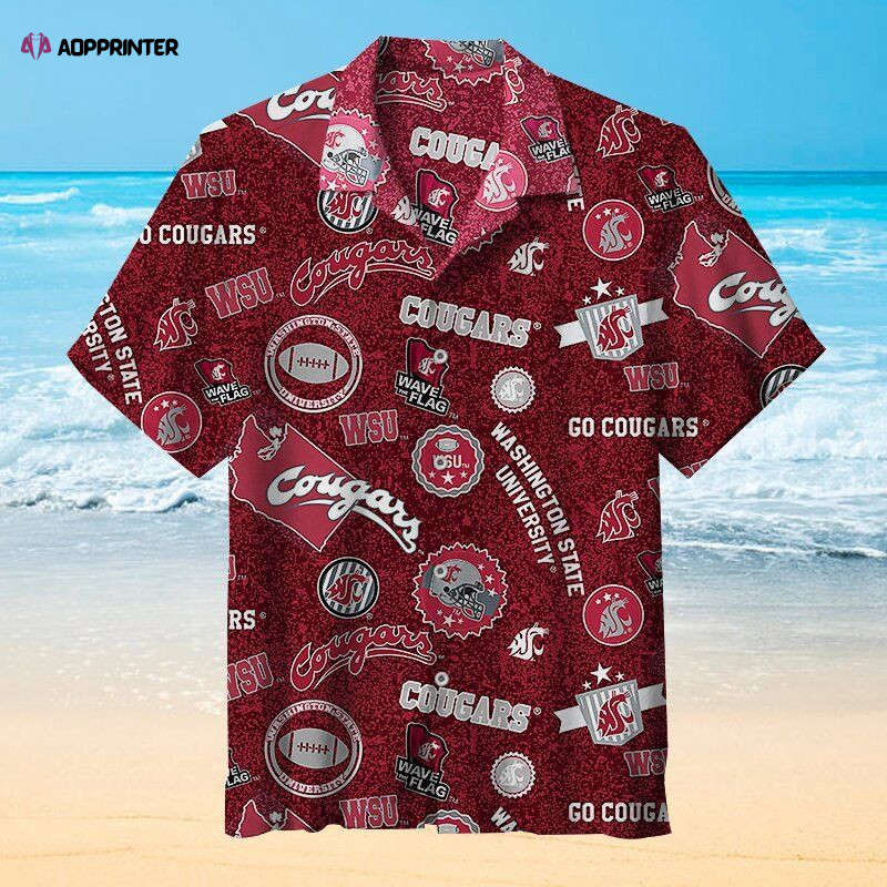 Washington State Cougars Red Go Cougars Limited Hawaiian Shirt