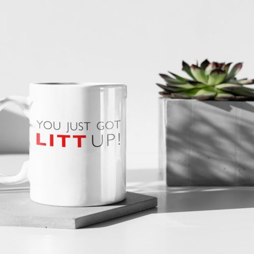 You Just Got Litt Up, Harvey Specter, Suits Inspired Mug, Funny Coffee Mug, Novelty Gift, 11 oz Ceramic Mug Gift