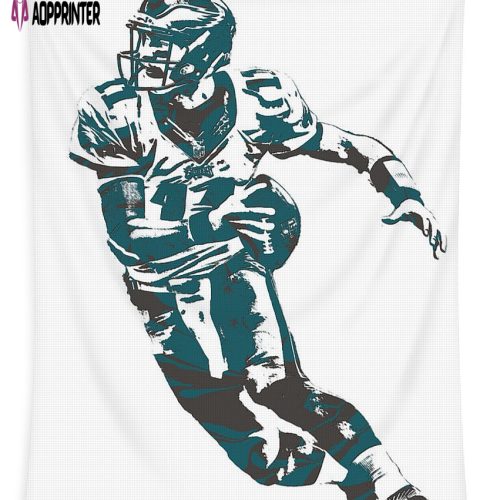 1 Carson Wentz Philadelphia Eagles Pixel Art 8 Tapestry Gifts For Fans