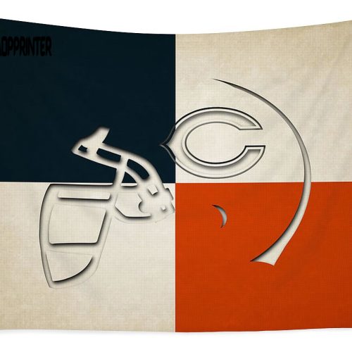 1 Chicago Bears Helmet Tapestry Gifts For Fans