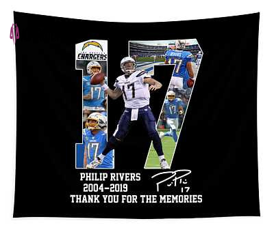 Philip Rivers Chargers 2019 Signature Tapestry – Thank You for the Memories!