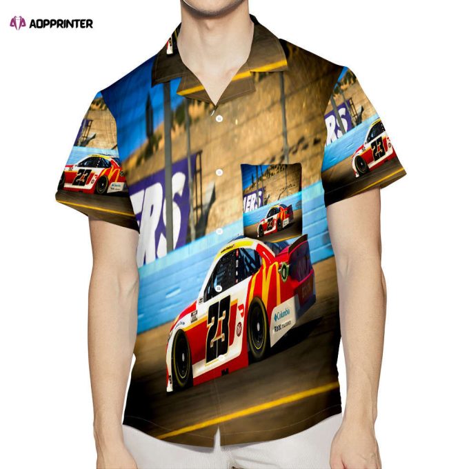 23XI Racing Cars1 3D All Over Print Summer Beach Hawaiian Shirt Gift Men Women Gift Men Women With Pocket