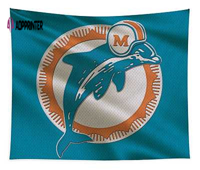 7 Miami Dolphins Uniform Joe Hamilton Tapestry