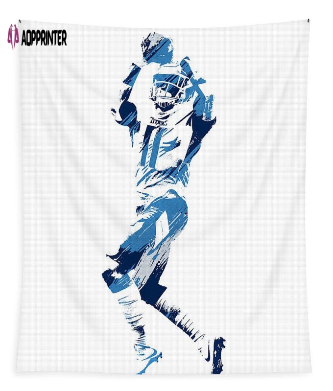 AJ Brown Tennessee Titans Watercolor Tapestry – Perfect Fan Gift!
