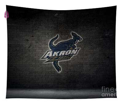 Akron Zips Saiman Khan Tapestry: Vibrant Collegiate Decor for Fans Officially Licensed NCAA Merchandise