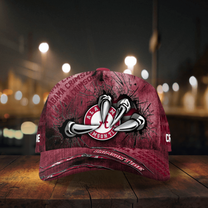 Alabama Crimson Tide Flag 3D Dragon Classic Baseball Classic Cap Men Hat