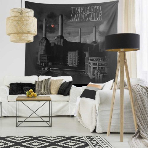 Animals Monotone Album Art Pink Floyd Tapestry