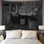 Animals Monotone Album Art Pink Floyd Tapestry