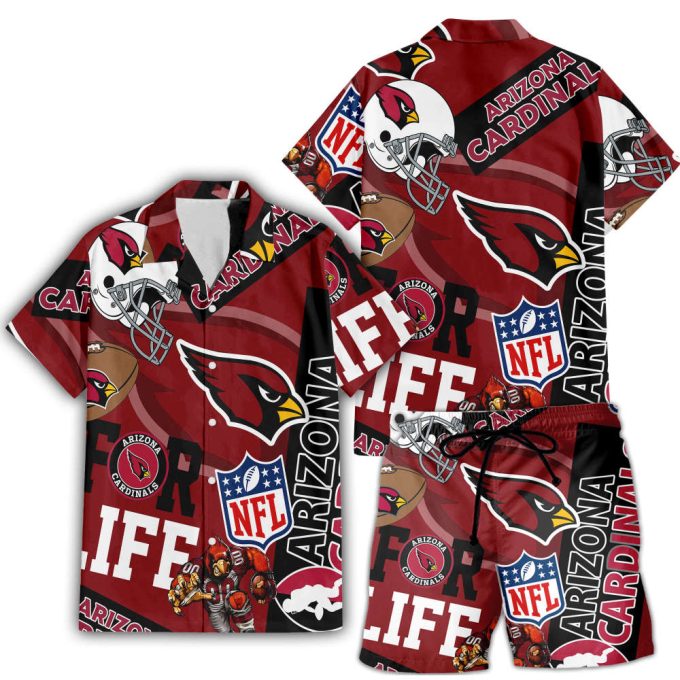 Arizona Cardinals Hawaiian Shirt Gift Men Women Gift Men Women Full Set 1