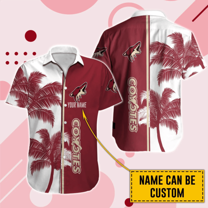 ARIZONA COYOTES HAWAII SHIRT MEN SHORT CUSTOM NHL