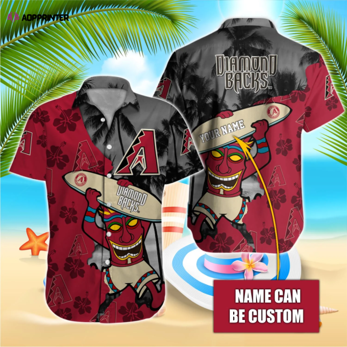 Arizona Diamondbacks MLB-Hawaiian Shirt Gift Men Women Gift Men Women Custom T-38175