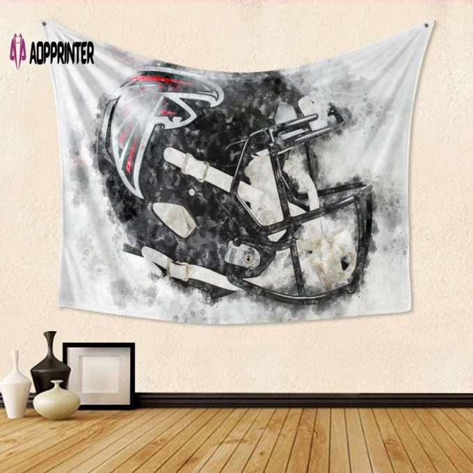 Atlanta Falcons Helmet Brush Gift: 3D Full Printing Tapestry for Ultimate Fan