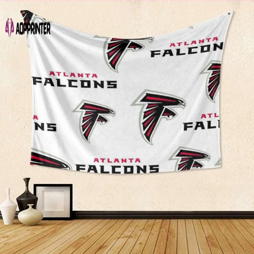 Atlanta Falcons Logo9 3D Full Printing Tapestry: Perfect Gift for True Fans