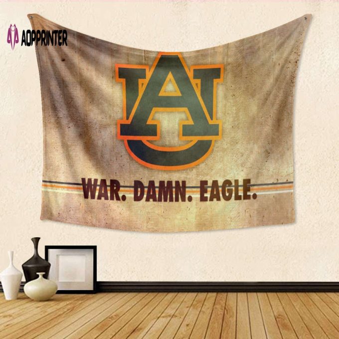 Auburn Tigers Orange TA7 Gift: Engaging 3D Full Print Tapestry for Fans