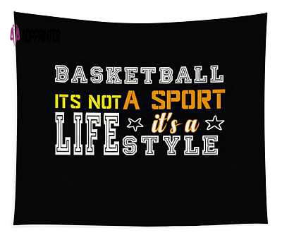 Embrace the Basket Lifestyle with Aissa Khobzi Tapestry – Not Just a Sport a Way of Life!