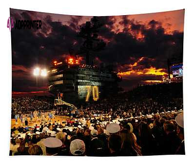 Basketball On A Carrier Mountain Dreams Tapestry