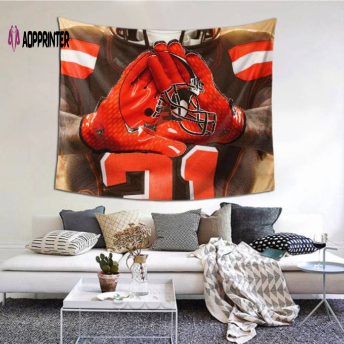 Cleveland Browns Tapestry – Perfect Room Dorm Party Decor