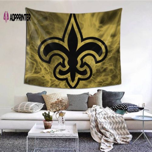 New Orleans Saints Bedroom Tapestry – Vibrant Party Decor for Dorm or Room