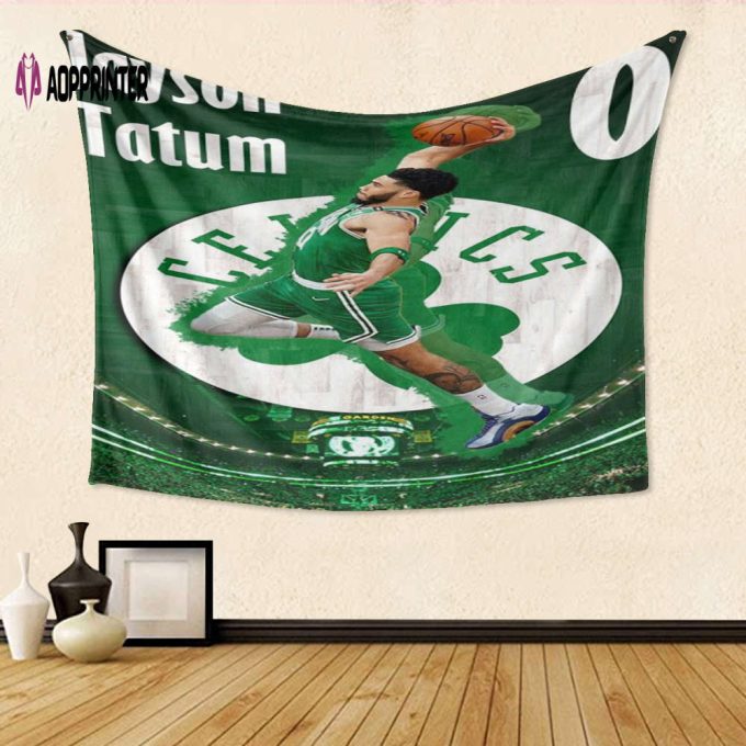 Authentic Boston Celtics Jayson Tatum12 Gift: 3D Full Printing Tapestry for Ultimate Fan Experience