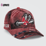 Boston Red Sox Flag 3D Dragon Classic Baseball Classic Cap Men Hat