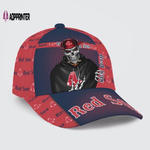 Boston Red Sox Skull Team Logo Baseball Classic Baseball Classic Cap Men Hat Men Hat