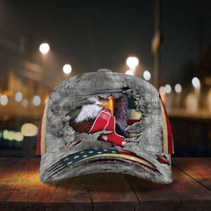 Boston Red Sox Vintage American Flag Royalty Baseball Classic Baseball Classic Cap Men Hat Men Hat