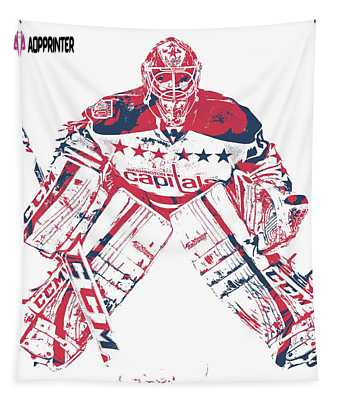 Braden Holtby Washington Capitals Tapestry – Pixel Art 10 Joe Hamilton Design